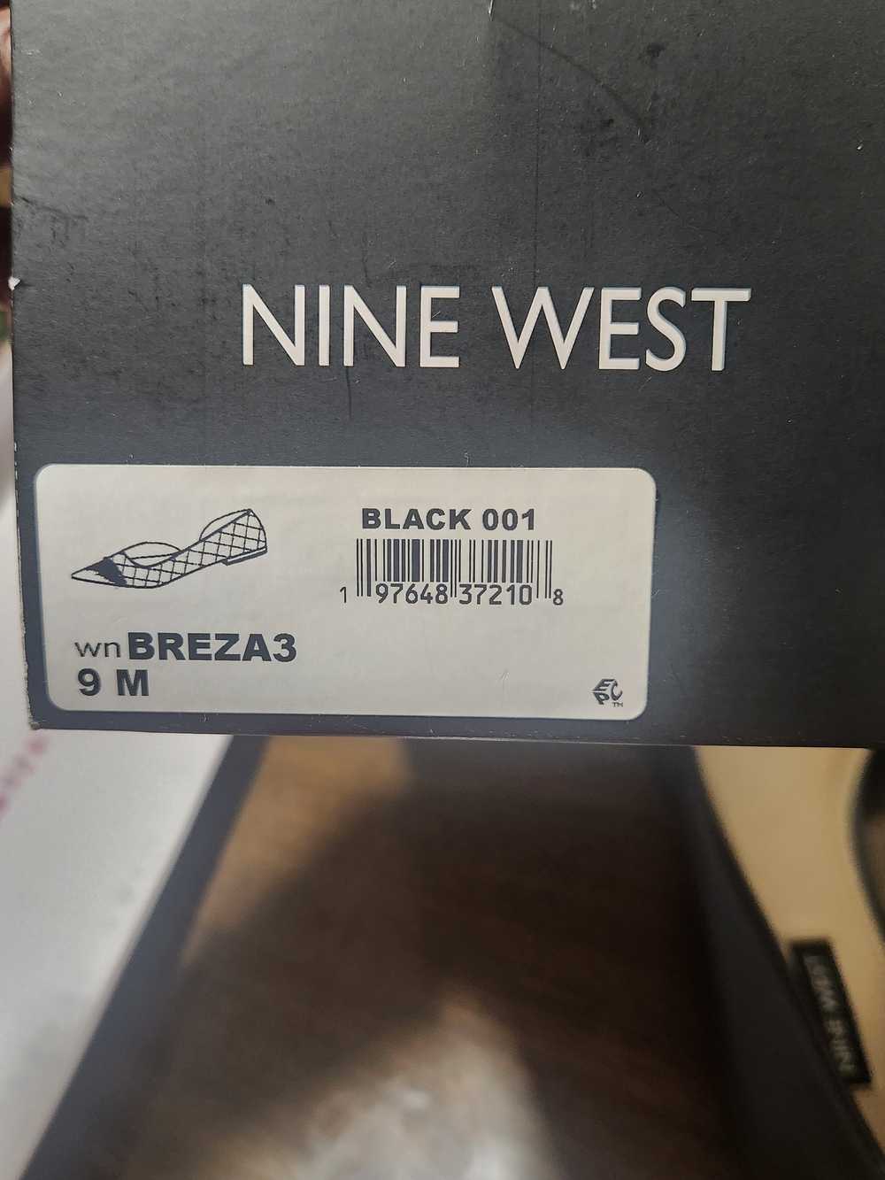 Nine West Women's Black Knot-Accent Ballet Flats - Picture 3 of 3
